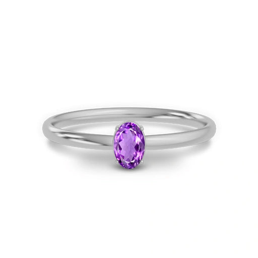 Amethyst Sterling Silver Ring R39
