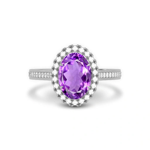 Amethyst Sterling Silver Ring R40