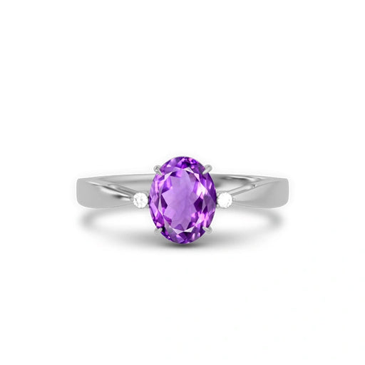 Amethyst Sterling Silver Ring R42