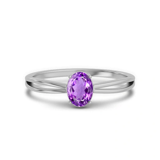 Amethyst Sterling Silver Ring R43