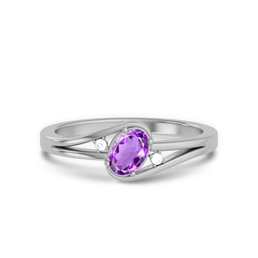 Amethyst Sterling Silver Ring R44