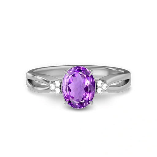 Amethyst Sterling Silver Ring R46