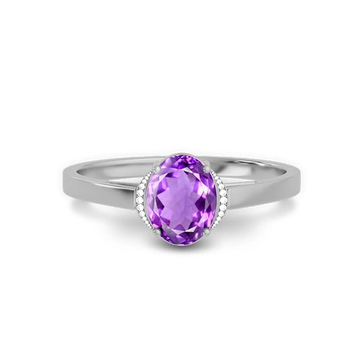 Amethyst Sterling Silver Ring R54