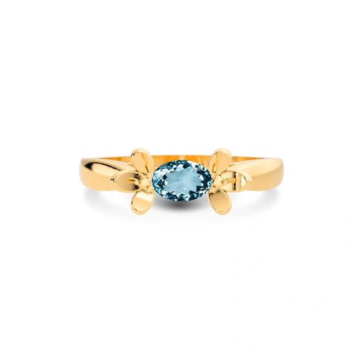 Aquamarine Panchdhatu Ring R12