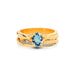 Aquamarine Panchdhatu Ring R27
