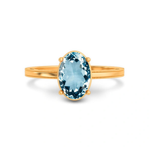 Aquamarine Panchdhatu Ring R39