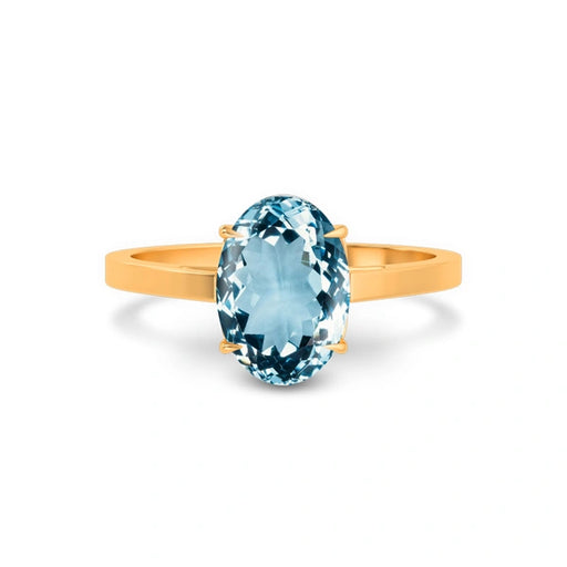 Aquamarine Panchdhatu Ring R40