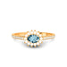 Aquamarine Panchdhatu Ring R45