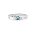 Aquamarine Platinum Ring R1