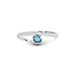 Aquamarine Platinum Ring R8