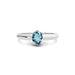 Aquamarine Platinum Ring R13