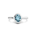 Aquamarine Platinum Ring R14