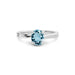 Aquamarine Platinum Ring R16