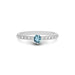 Aquamarine Platinum Ring R20