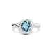 Aquamarine Platinum Ring R22