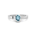 Aquamarine Platinum Ring R23
