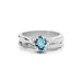 Aquamarine Platinum Ring R27