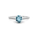 Aquamarine Platinum Ring R28