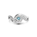 Aquamarine Platinum Ring R32