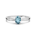 Aquamarine Platinum Ring R43