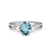 Aquamarine Platinum Ring R46