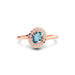 Aquamarine Rose Gold Ring R5