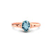 Aquamarine Rose Gold Ring R6