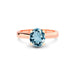 Aquamarine Rose Gold Ring R7