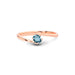 Aquamarine Rose Gold Ring R8