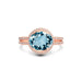Aquamarine Rose Gold Ring R11