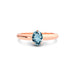 Aquamarine Rose Gold Ring R13