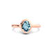 Aquamarine Rose Gold Ring R14