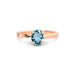 Aquamarine Rose Gold Ring R16