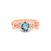 Aquamarine Rose Gold Ring R18