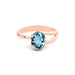 Aquamarine Rose Gold Ring R19