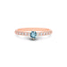 Aquamarine Rose Gold Ring R20