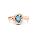 Aquamarine Rose Gold Ring R22