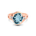 Aquamarine Rose Gold Ring R26