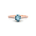 Aquamarine Rose Gold Ring R28