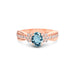 Aquamarine Rose Gold Ring R31