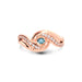 Aquamarine Rose Gold Ring R32