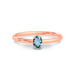 Aquamarine Rose Gold Ring R39