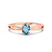 Aquamarine Rose Gold Ring R43