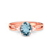 Aquamarine Rose Gold Ring R46
