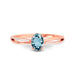 Aquamarine Rose Gold Ring R47