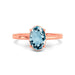 Aquamarine Rose Gold Ring R48