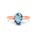 Aquamarine Rose Gold Ring R49