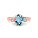 Aquamarine Rose Gold Ring R51