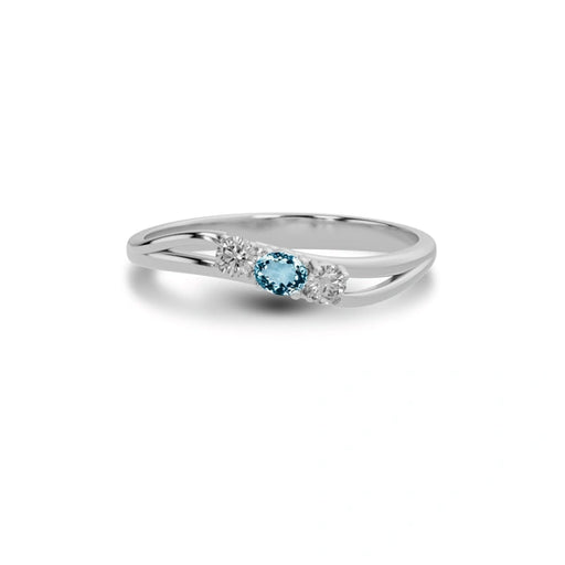 Aquamarine Sterling Silver Ring R1