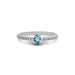 Aquamarine Sterling Silver Ring R4